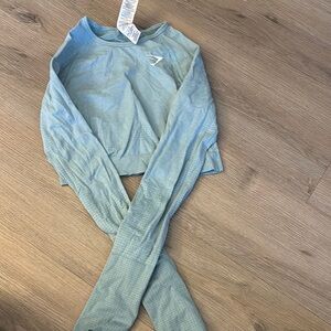 Gymshark Sky Blue Athletic Top